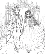 왕자와공주 색칠공부 도안