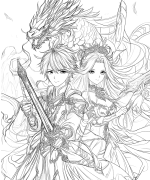 왕자와공주 색칠공부 도안