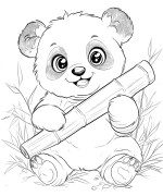 판다 색칠공부 도안