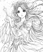 공주 색칠공부 도안