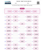 끝말잇기 쉬운 버전 (랜덤 빈칸)